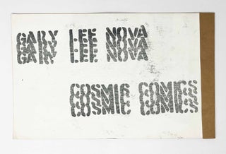 Item #31539 Cosmic Comics. Gary Lee Nova