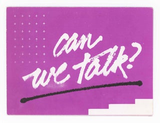 Item #31630 Can We Talk? Harvey Milk AIDS Education Fund