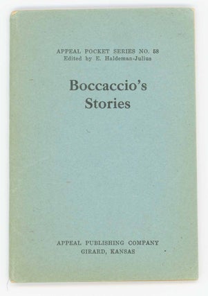 Item #31723 Boccaccio's Stories. Appeal Pocket Series No. 58. Boccaccio